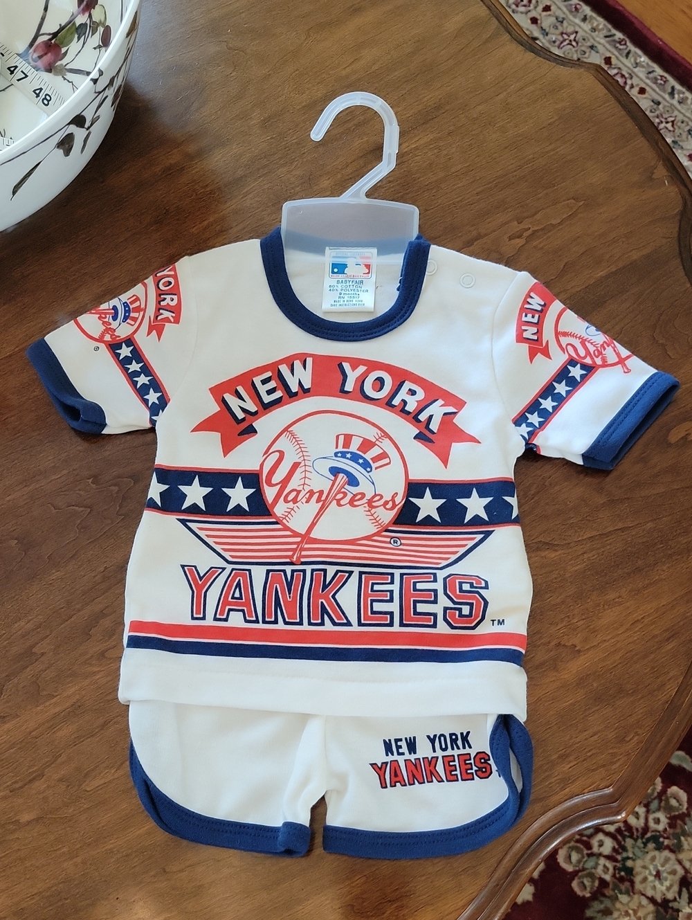Vtg 90's Deadstock  NY Yankees Baby Set